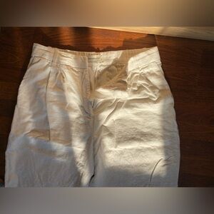 Abercrombie & Fitch white wide leg pant